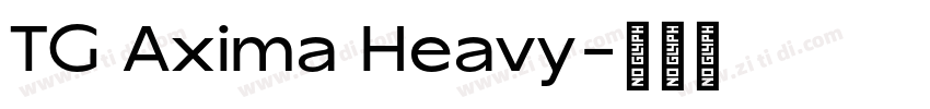 TG Axima Heavy字体转换